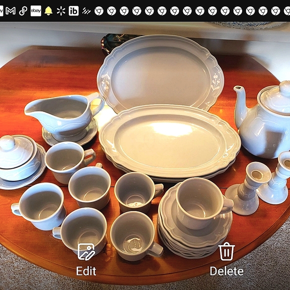 Beautiful Gazebo Blue 48oz Pfaltzgraff Pitcher #490 ---> More Pieces Available! - Picture 6 of 6